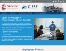 Tablet Screenshot of ciese.org